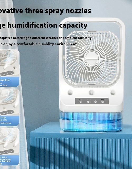 Load image into Gallery viewer, Household Cooling Fan Usb Rechargeable Head Adjustable Air Cooling Water Cooled Air Conditioning Tank Low Noise Air Cooler Fans
