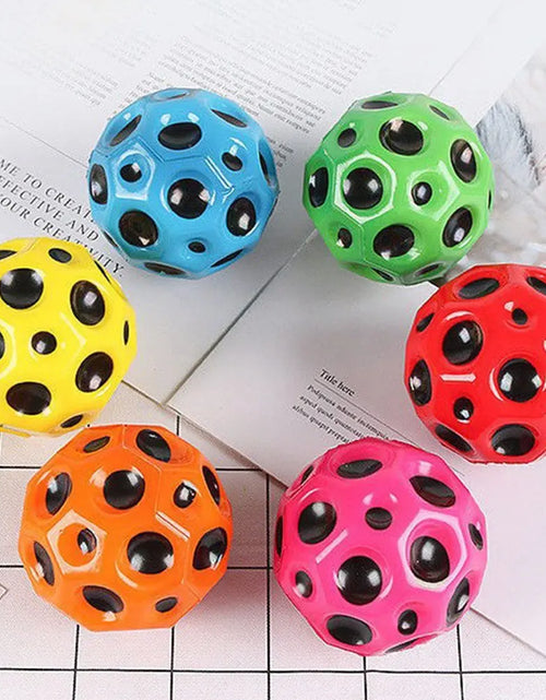 Load image into Gallery viewer, 1/3Pcs/Lot High Bounce Moon Ball Interaction Bouncy Ball Soft Flash Ball Jumping Rubber Ball for Children Kids Outdoor Beach Toy
