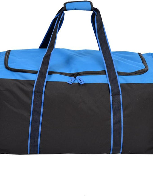 Load image into Gallery viewer, Heavy Duty Multi Pocket Large Sports Gym Equipment 3-Pocket Travel Duffel Bag (36 Inch, Blue)
