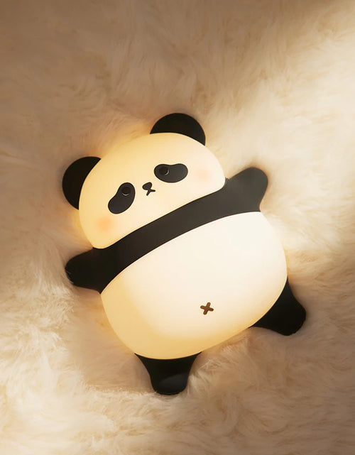 Load image into Gallery viewer, Capybara Silicone Night Light Cute Panda Rechargeable Adjustable Brightness Timing Rechargeable Sleep Nightlights for Kids Room
