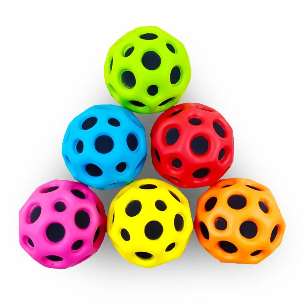 1/3Pcs/Lot High Bounce Moon Ball Interaction Bouncy Ball Soft Flash Ball Jumping Rubber Ball for Children Kids Outdoor Beach Toy