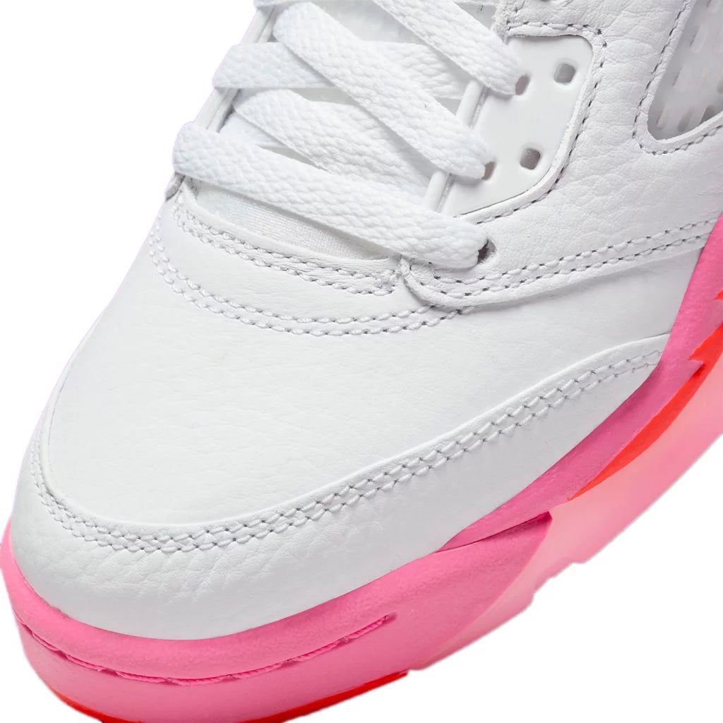 Big Kid'S  5 Retro White/Pinksicle-Safety Orange (440892 168) - 6