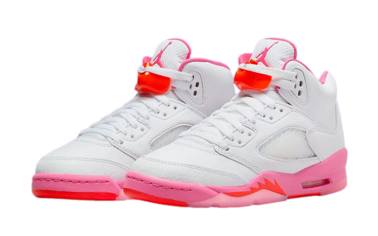 Big Kid'S  5 Retro White/Pinksicle-Safety Orange (440892 168) - 6