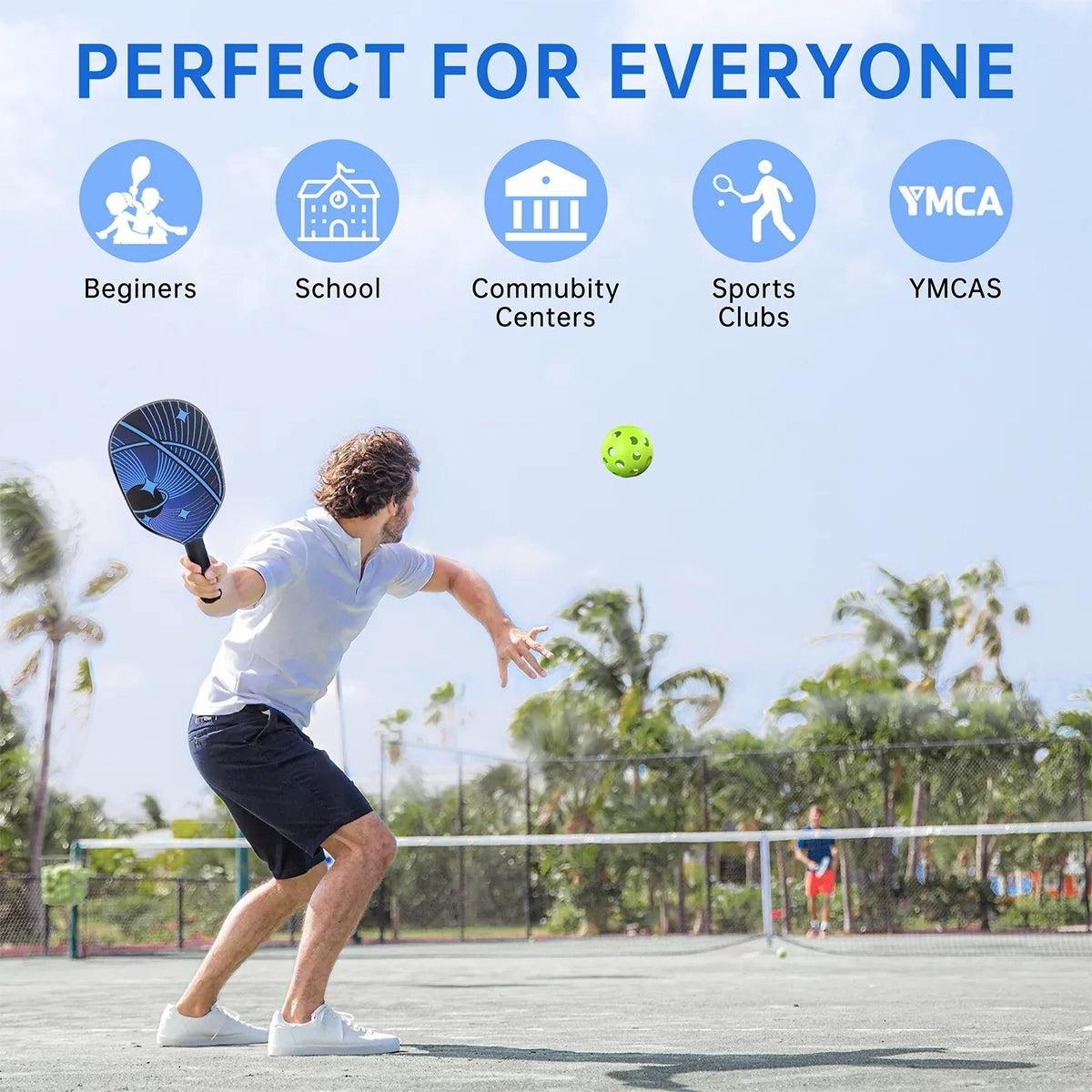 Pickleball Paddles, Pickle Ball Set with 2 Premium Wood Pickleball Paddles USAPA Approved, 4 Cooling Towels & Carring Bag, Ergonomic Cushion Grip, 2 Outdoor Balls 2 Indoor Balls for Men Women, Red