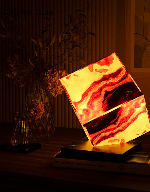 Load image into Gallery viewer, Onyx Marble Lamp Onyx Marble Lamp Creative Decorative Lamp Gift Night Lamp Bedside Lamp Christmas Gift Drop Shipping
